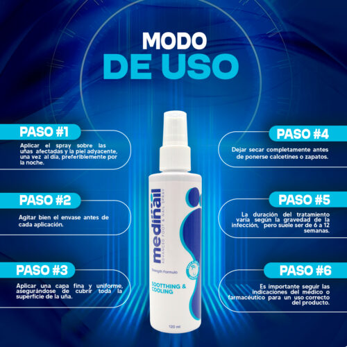 🦶 MEDINAIL – Spray Antihongos para la Piel 💨